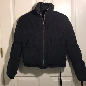 Pretty Little Thing Cropped petite corduroy puffer